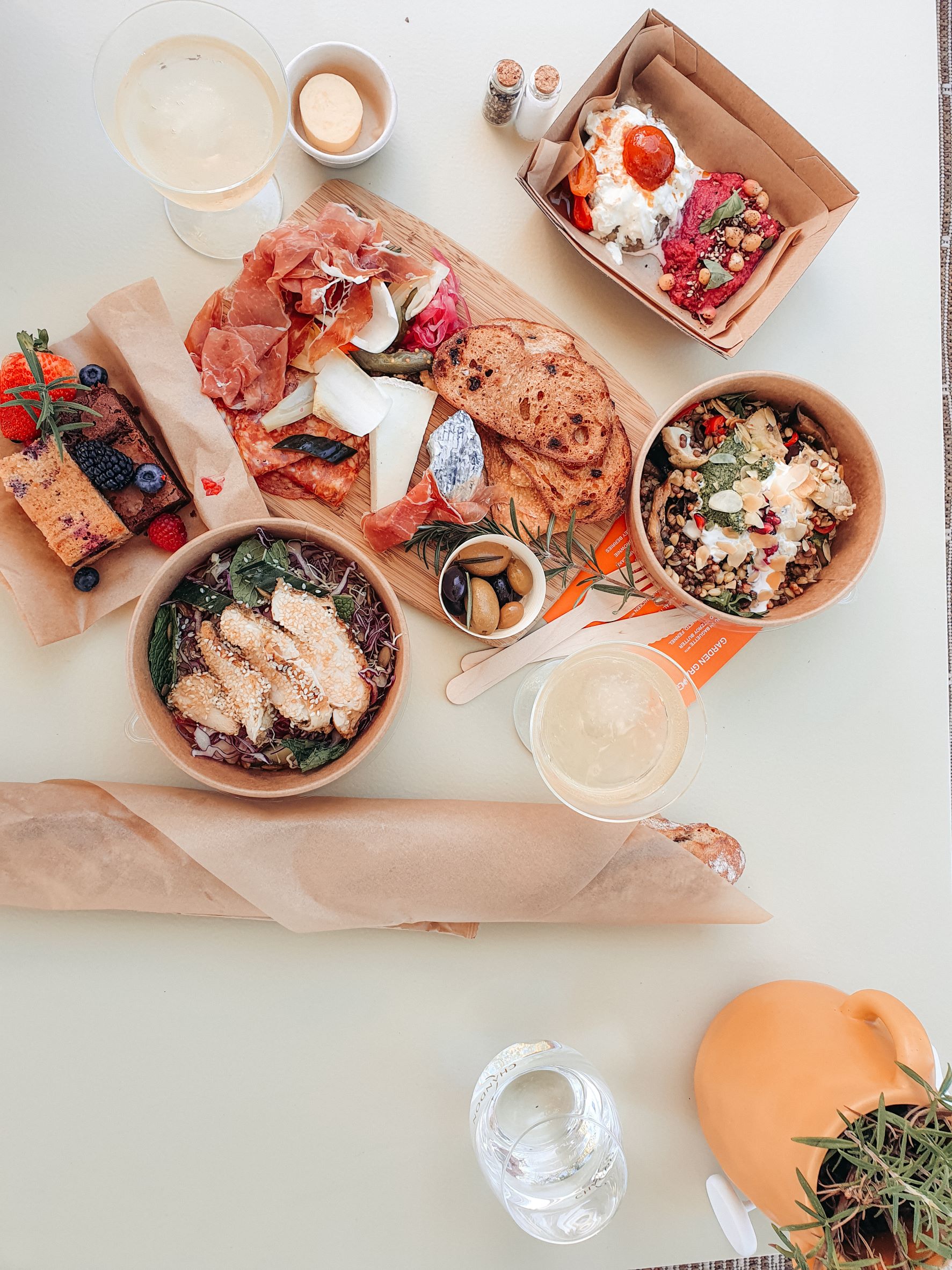 Food provided in the hamper