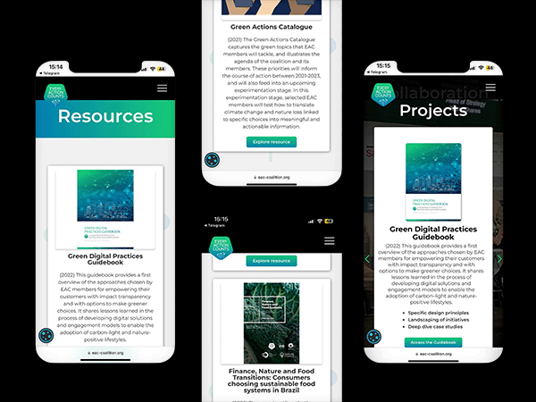 Mockup of Adopter's new website for EAC.