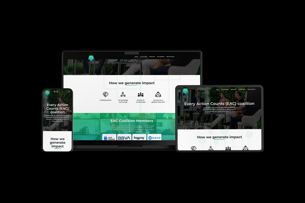 Mockup of Adopter's new website for EAC.