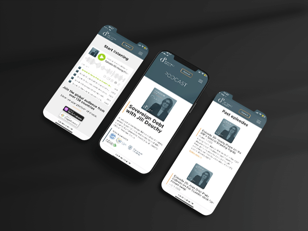Mockup of Potomac Group's new website.