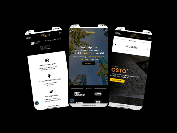 Work samples of LCM's digital marketing. 