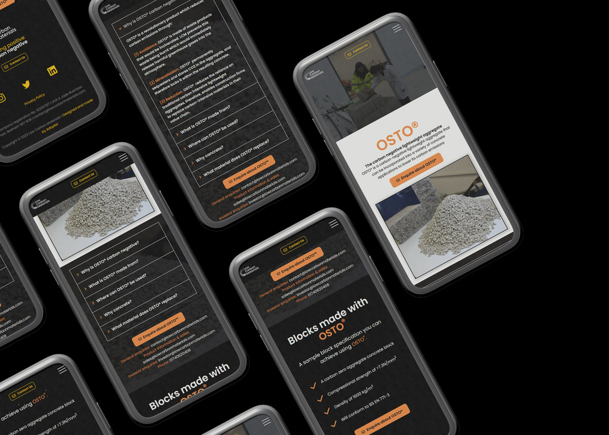 Work samples of LCM's digital marketing. 