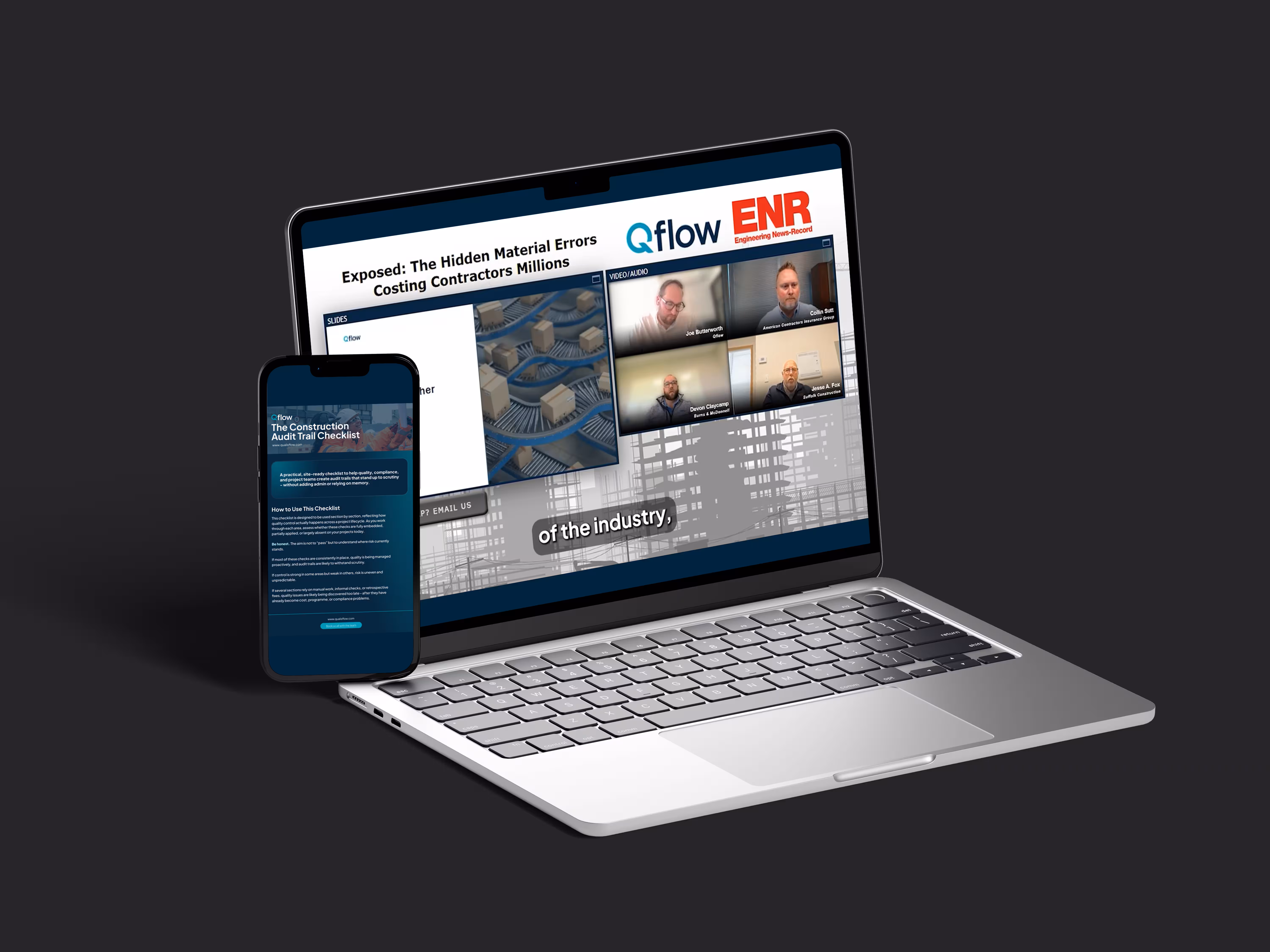 Mockup of Adopter's work supporting Qflow's expansion into 2 markets.