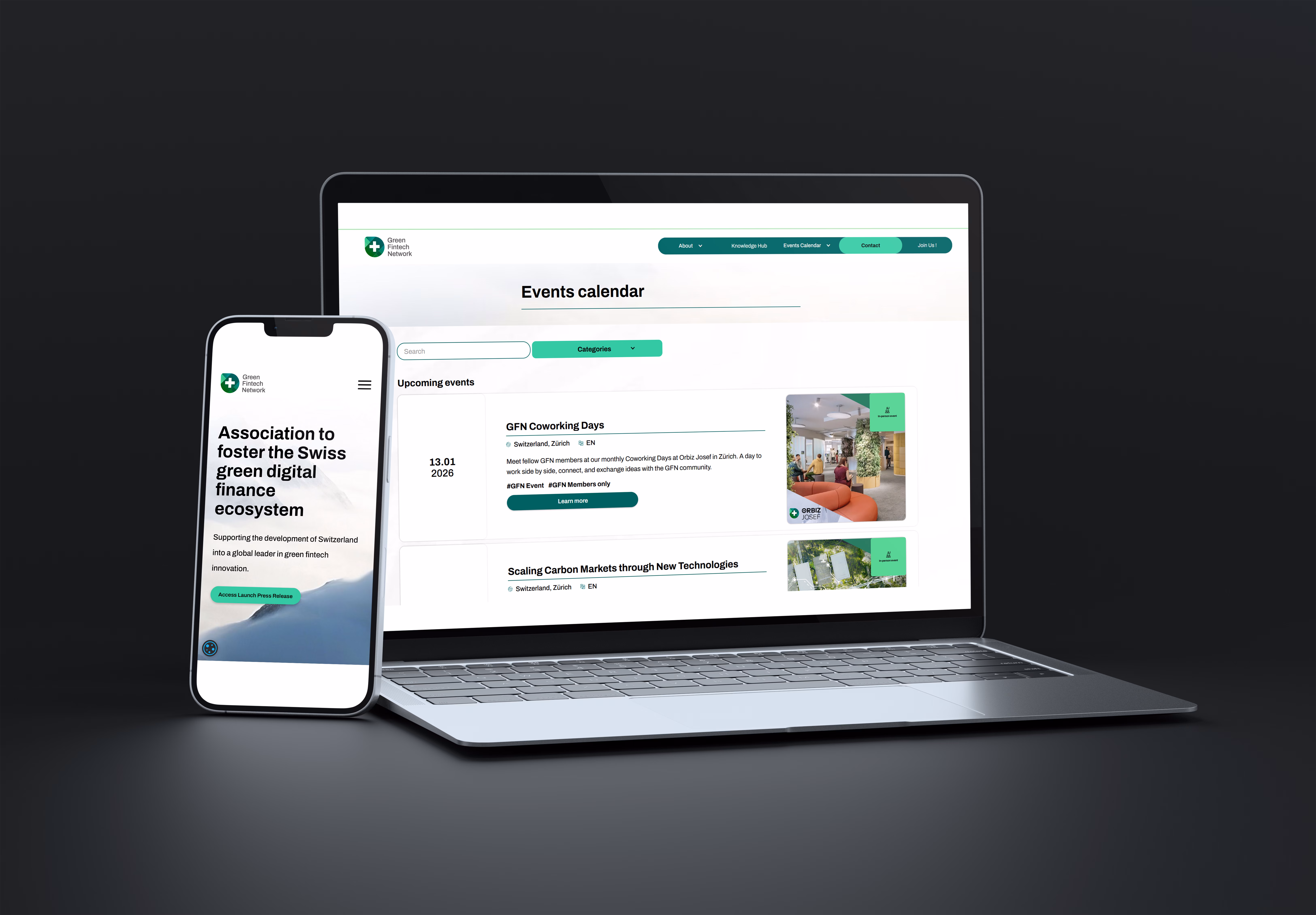 Mockup fo Adopter's website work for GFN.