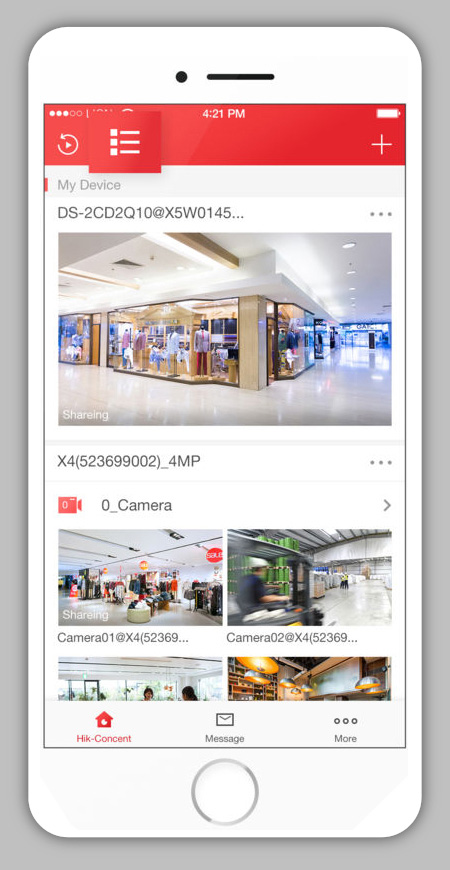 Hik-Connect Software for the App