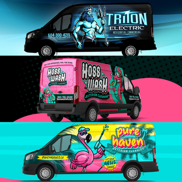 Van and Vehicle wrap for contractors and home service companies