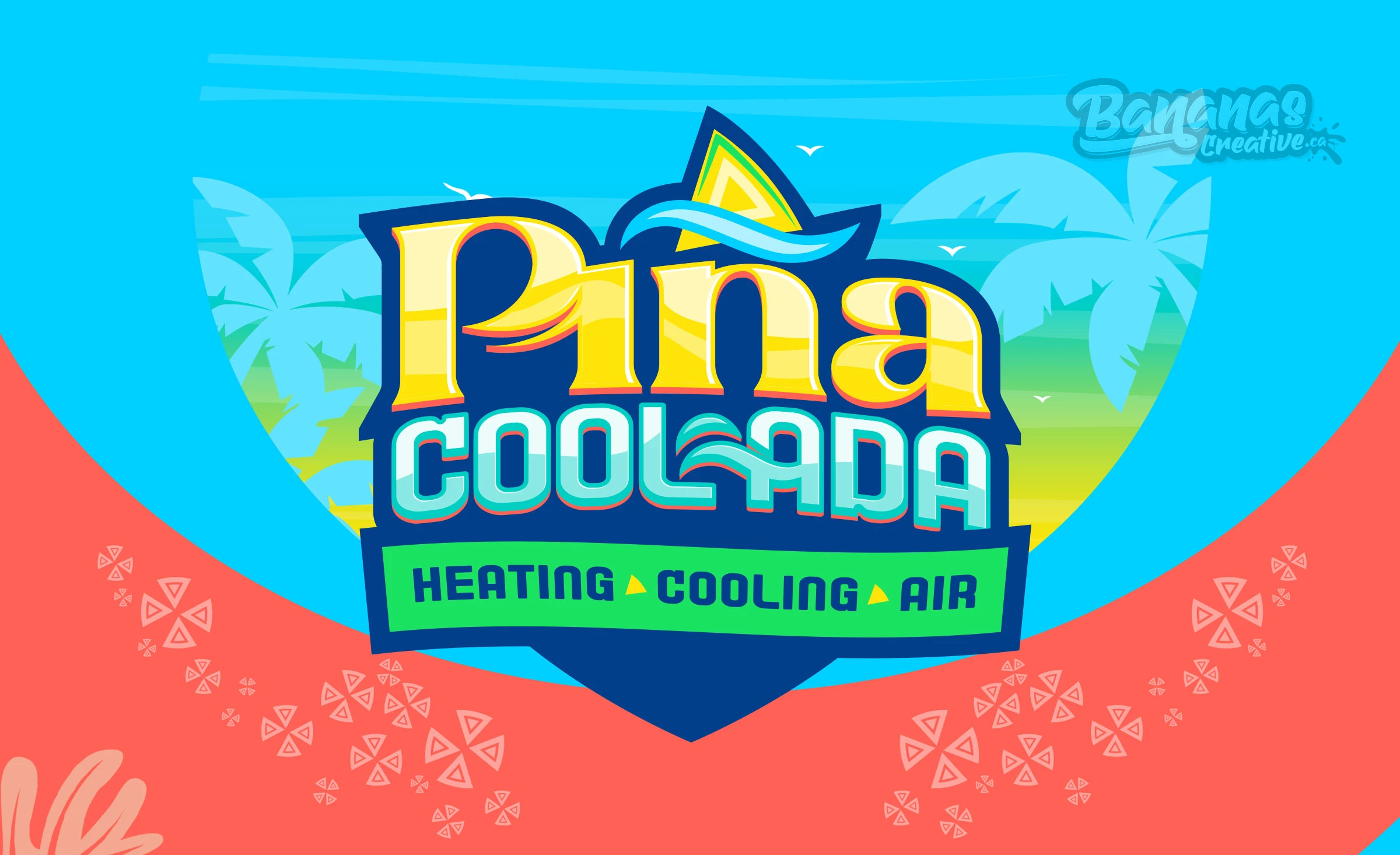 Piña Cool-ada brand identity designed by Bananas Creative
