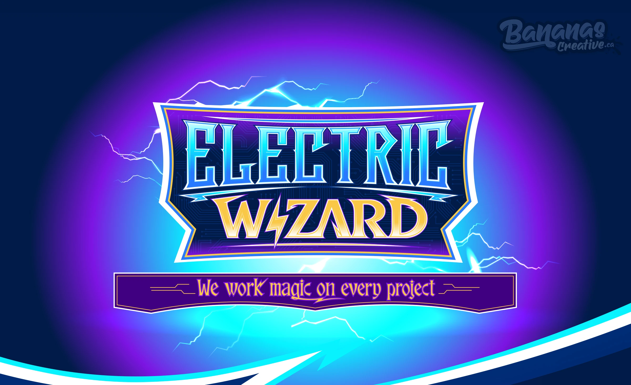 Electric Wizards brand identity designed by Bananas Creative