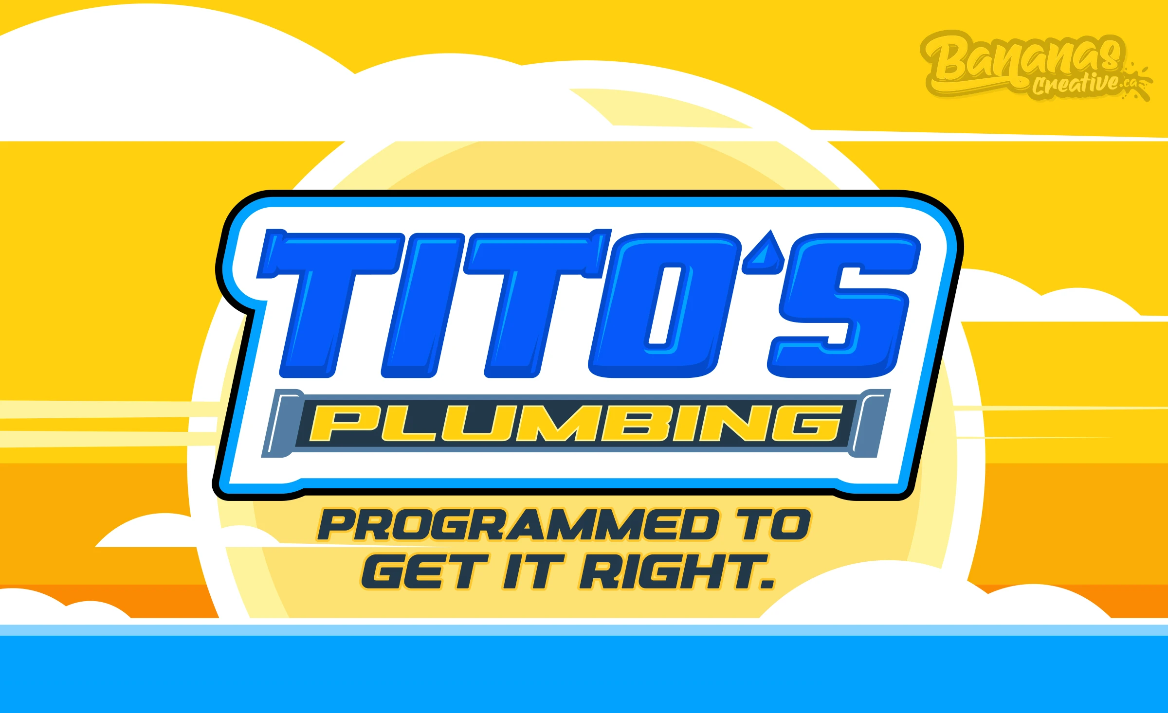 Tito’s Plumbing brand identity designed by Bananas Creative