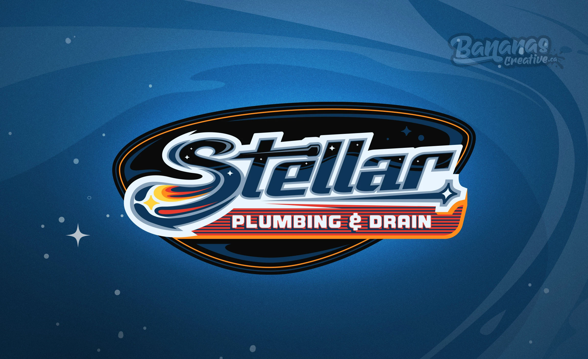 Stellar Plumbing & Drain brand identity crafted by Bananas Creative