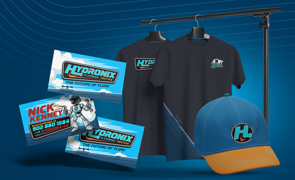 Branded uniforms and apparel for Hydronix Plumbing & Heating