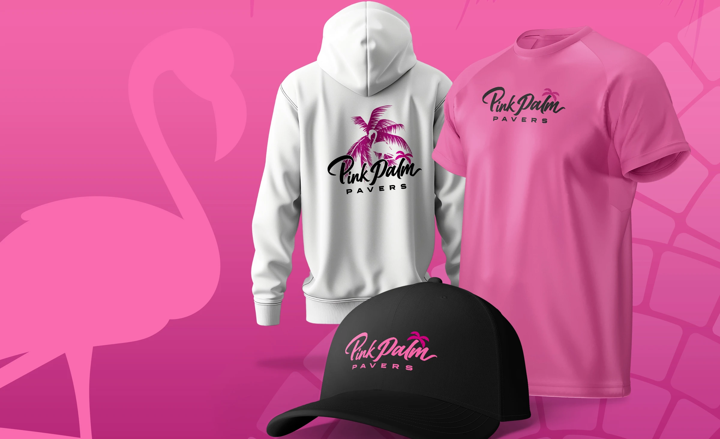Pink Palm Pavers marketing materials, Central Florida hardscape and paver company