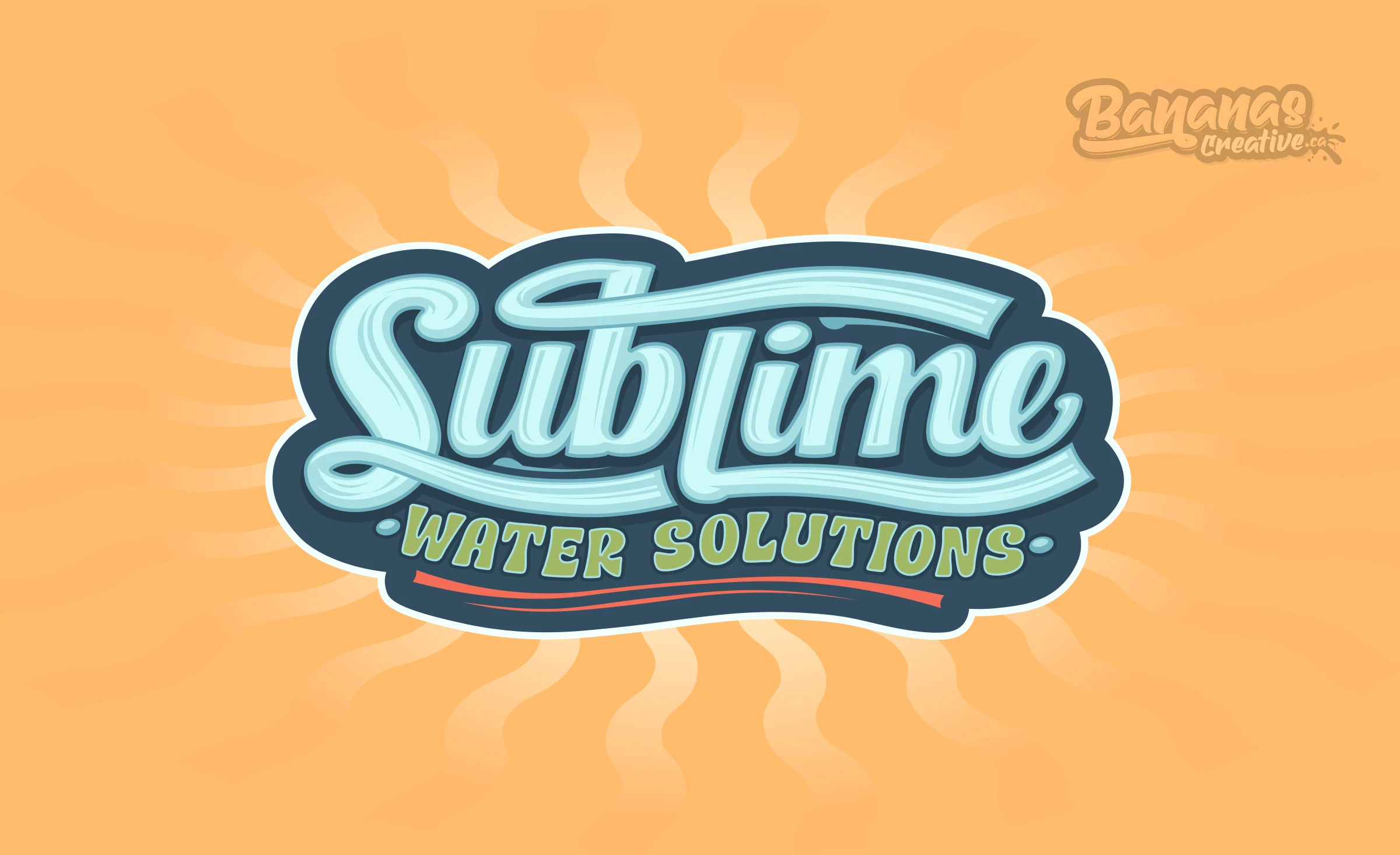 Sublime Water Solutions brand identity designed by Bananas Creative