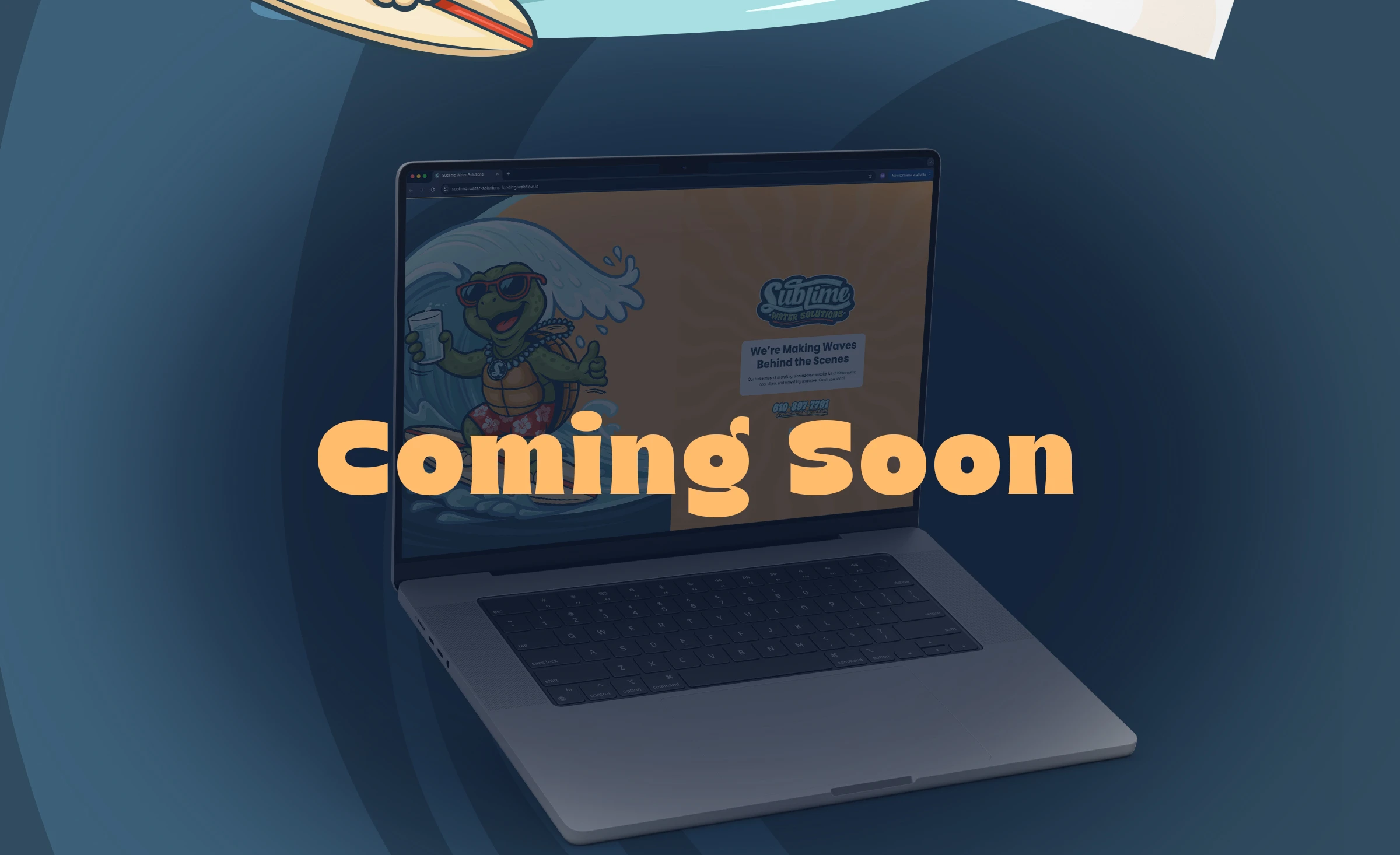 Sublime Water Solutions website designed by Bananas Creative