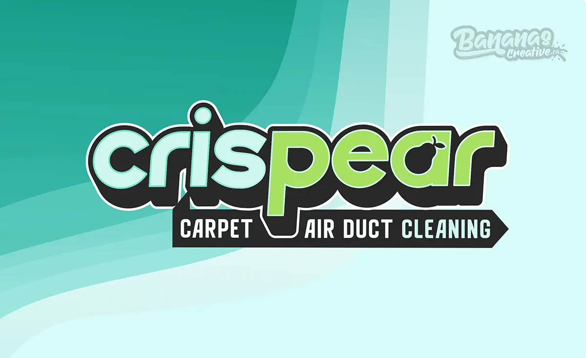 Crispear Carpet and Air Duct Cleaning brand mint and green color palette, Saskatoon Saskatchewan cleaning company rebrand from YXE Cleaning and Restoration