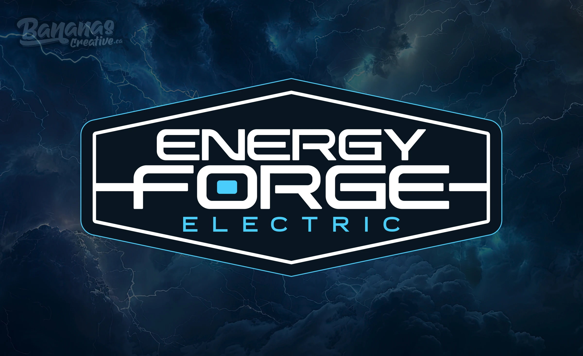 Energy Forge Electric brand identity developed by Bananas Creative