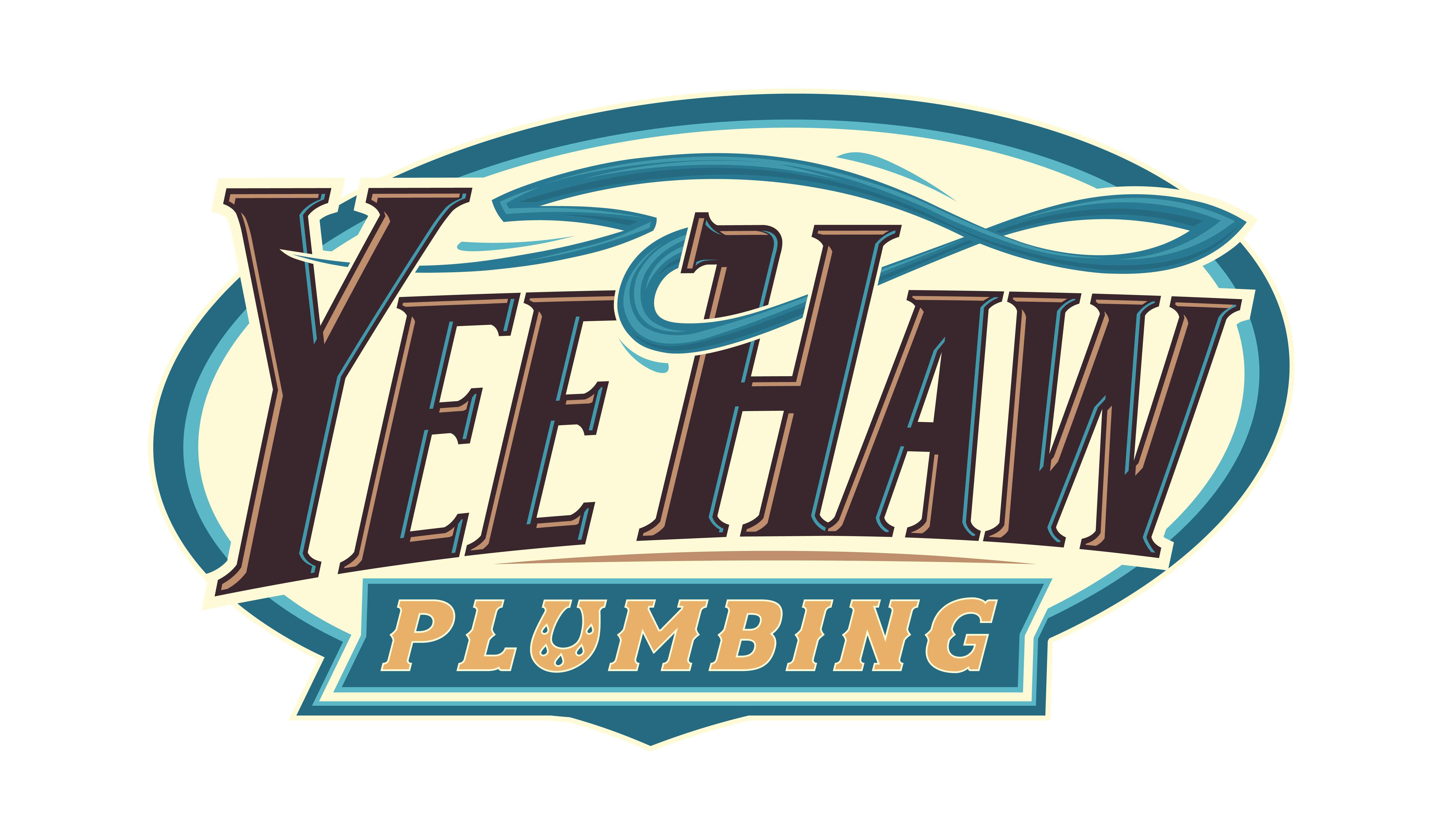 YeeHaw Plumbing Logo Designed by Bananas Creative