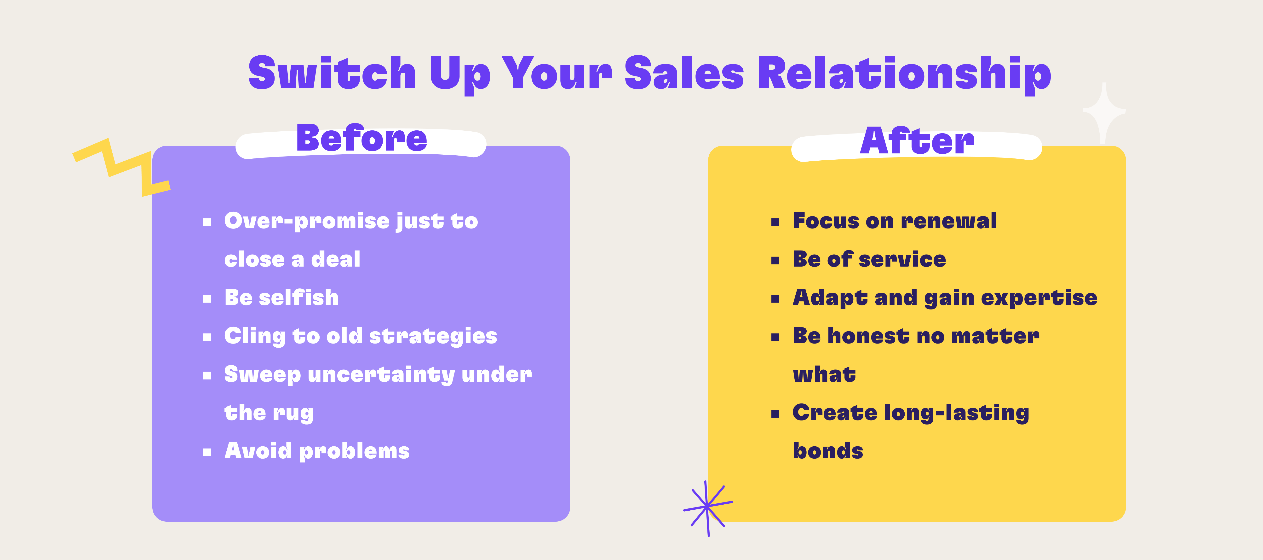 What switching up your sales relationship looks like