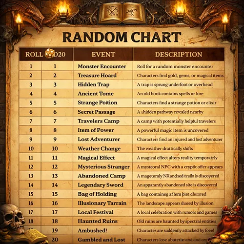 D&D Random Charts