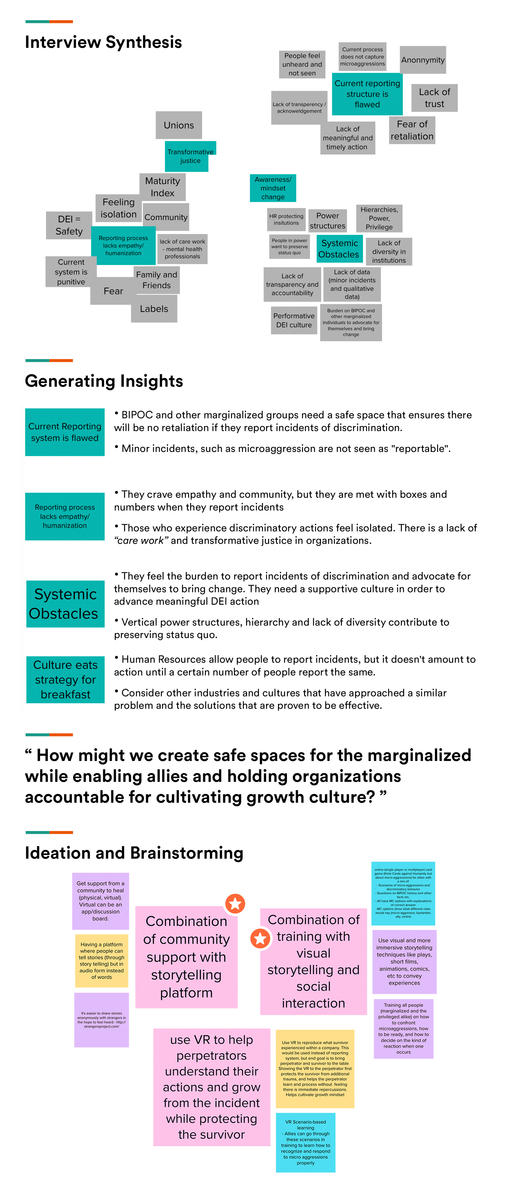 Shift - research, analysis, ideation