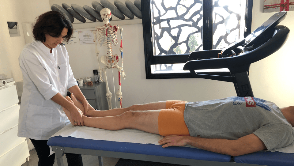 Photo d'un examen clinique podologique
