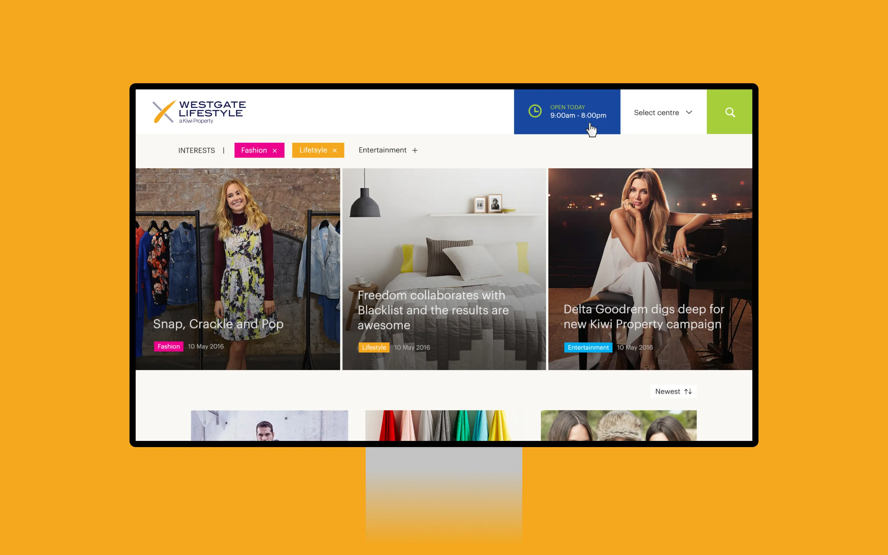 Website design for KP