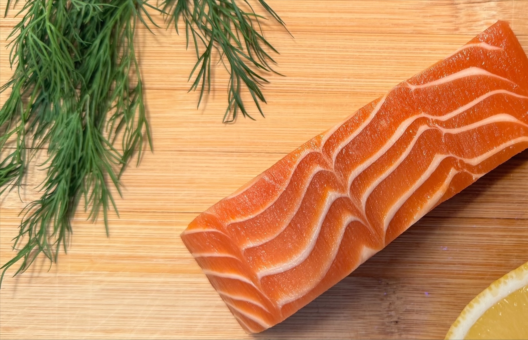 New School Foods raw salmon fillet