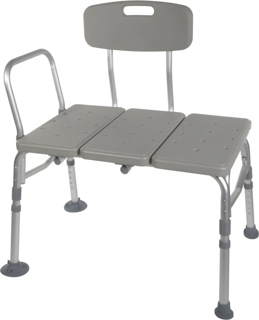 Bath transfer bench for bathroom safety