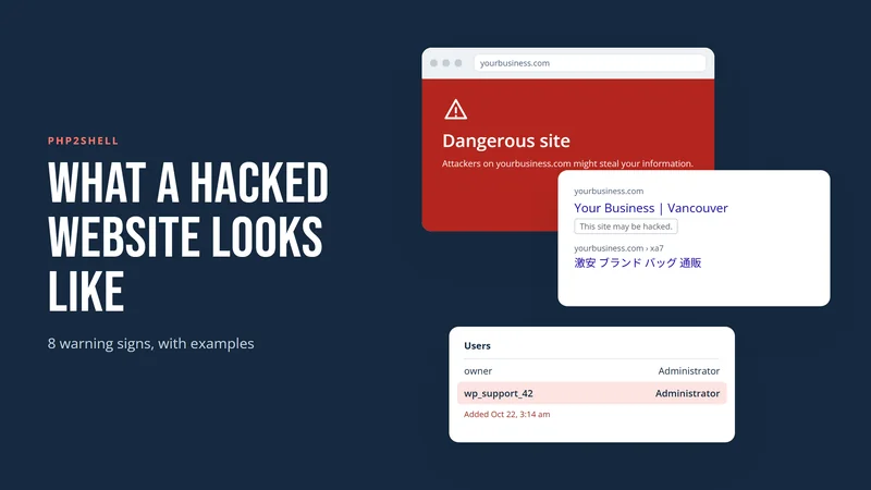 What a PHP2Shell Hack Looks Like: 8 Warning Signs