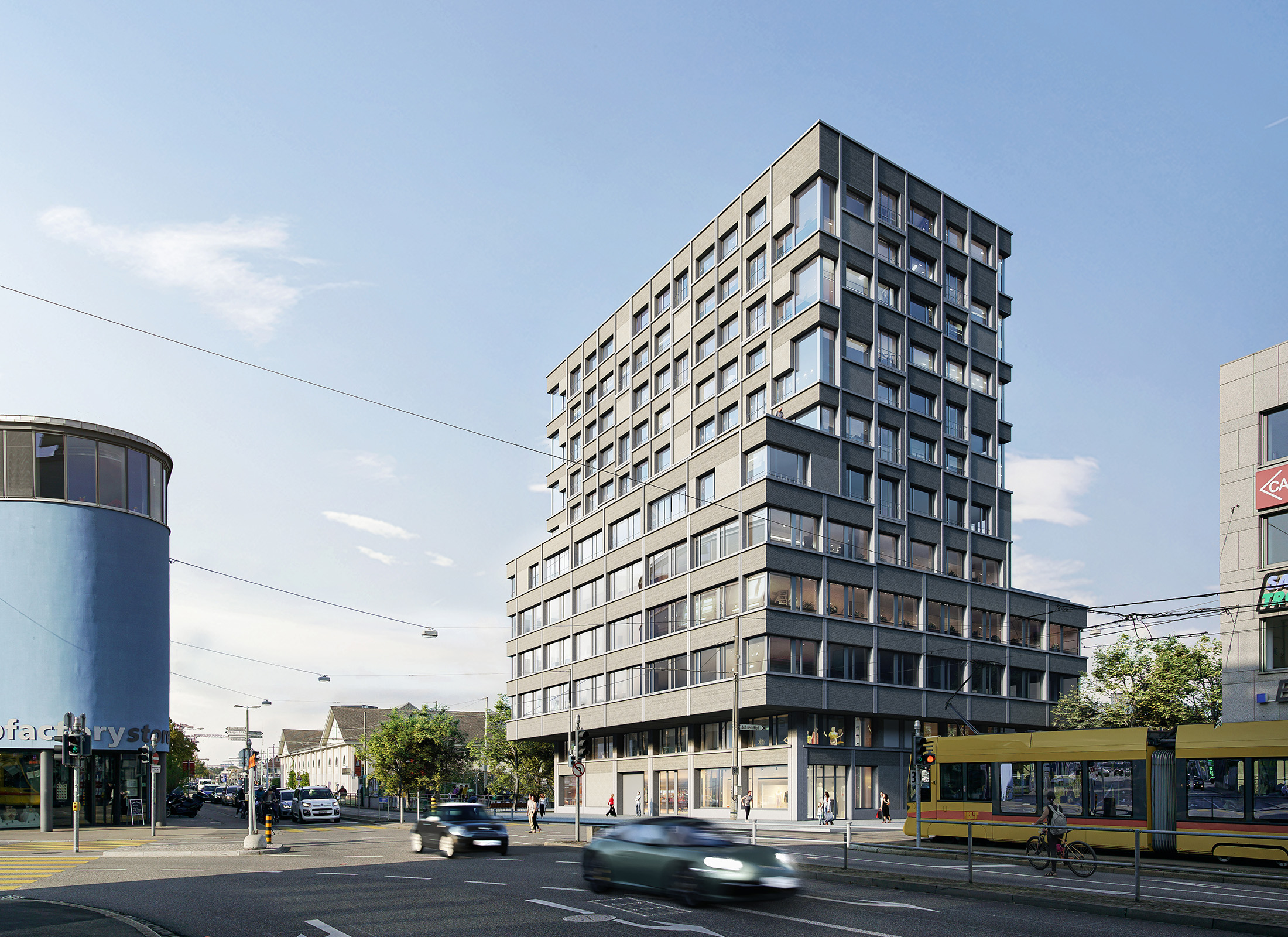 Wohn- und Geschäftshaus «SYD» am Dreispitz in Basel