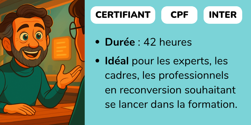 Créer et développer une activité de formation professionnelle.