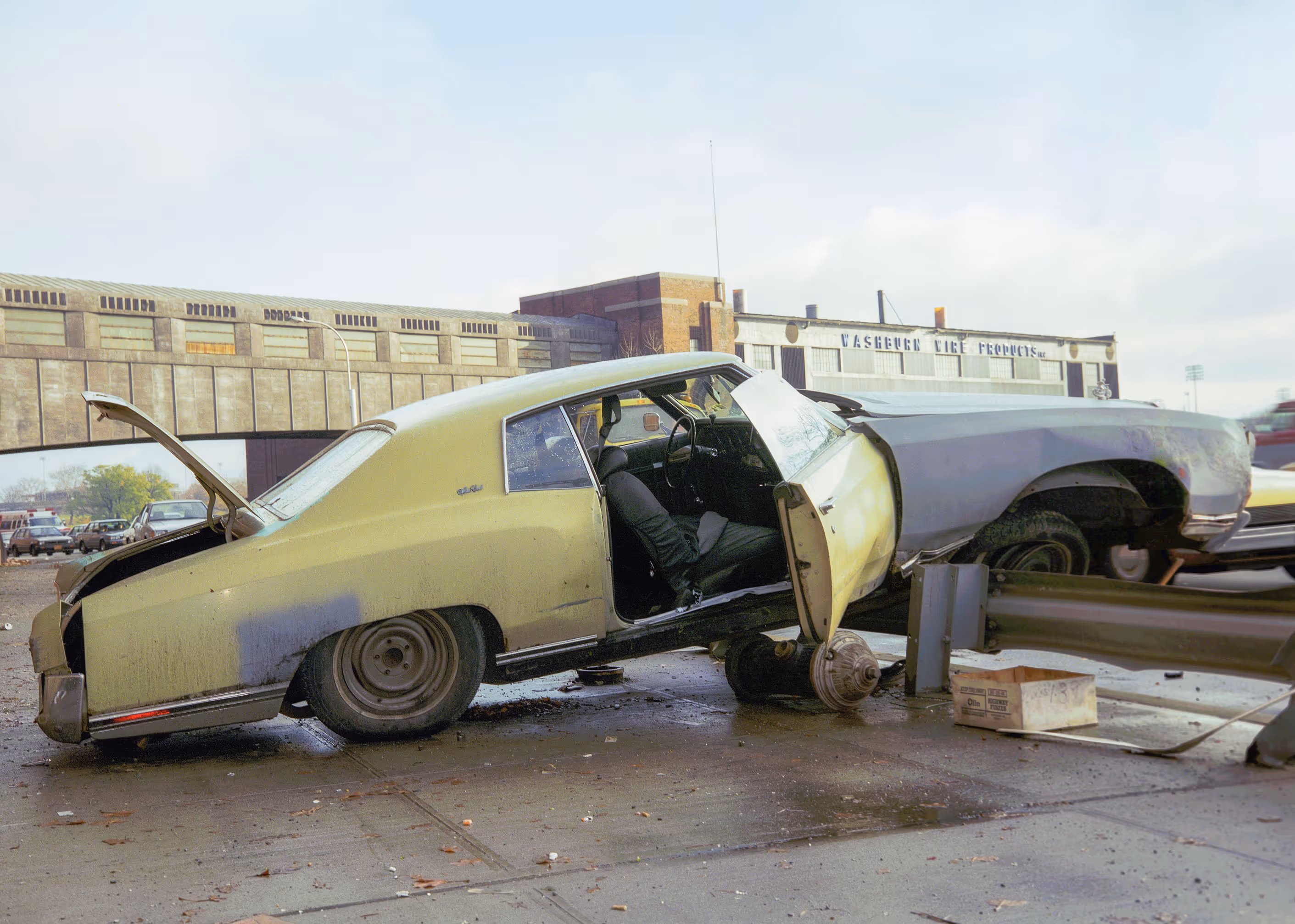 Yellow Car on the Rail #2