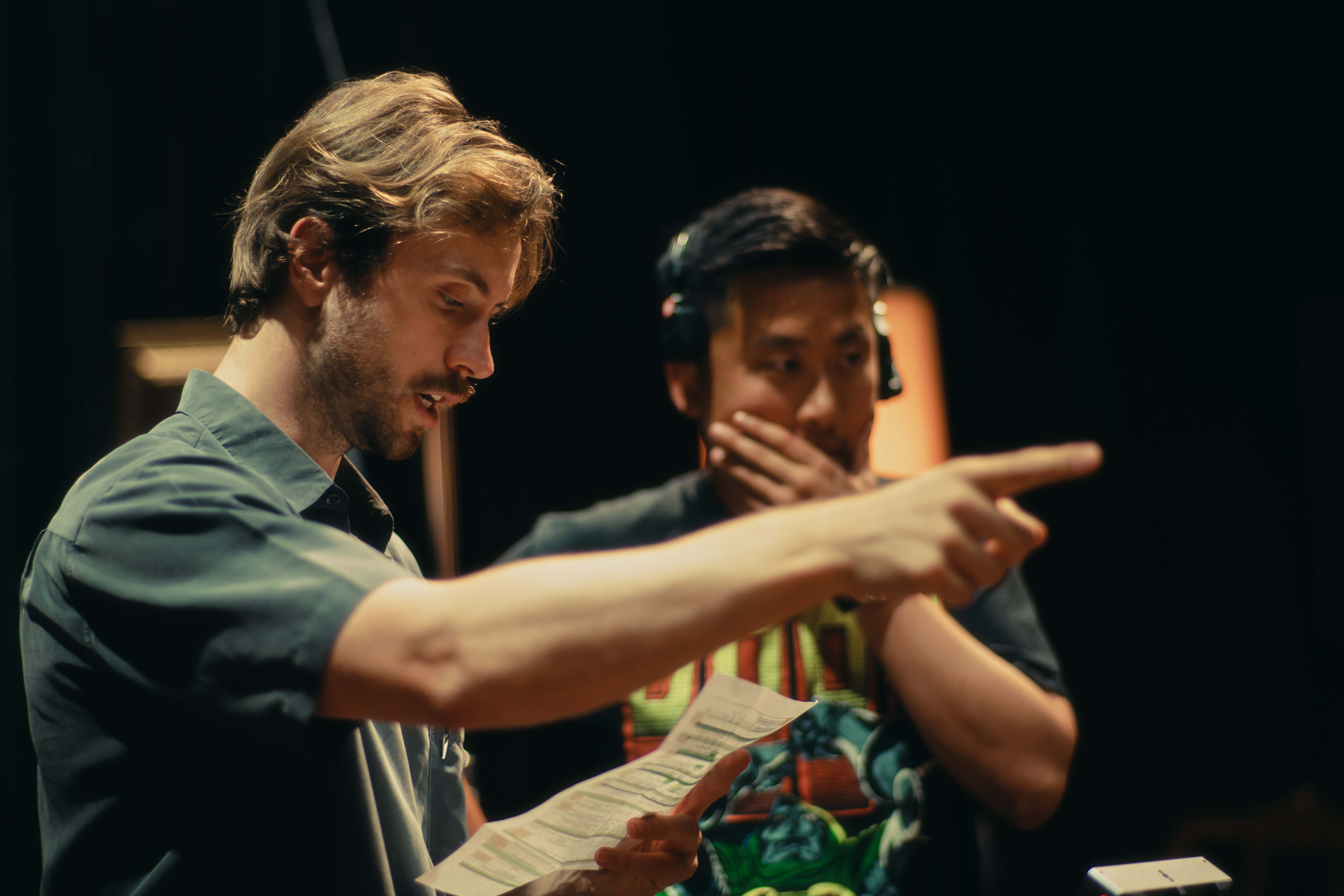 Ethan directing on set