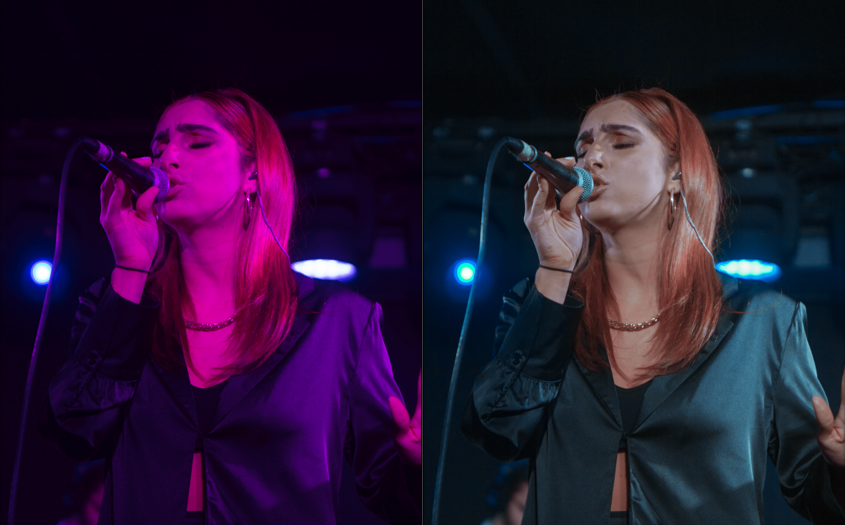 Holly Turner's color correction preset before and after