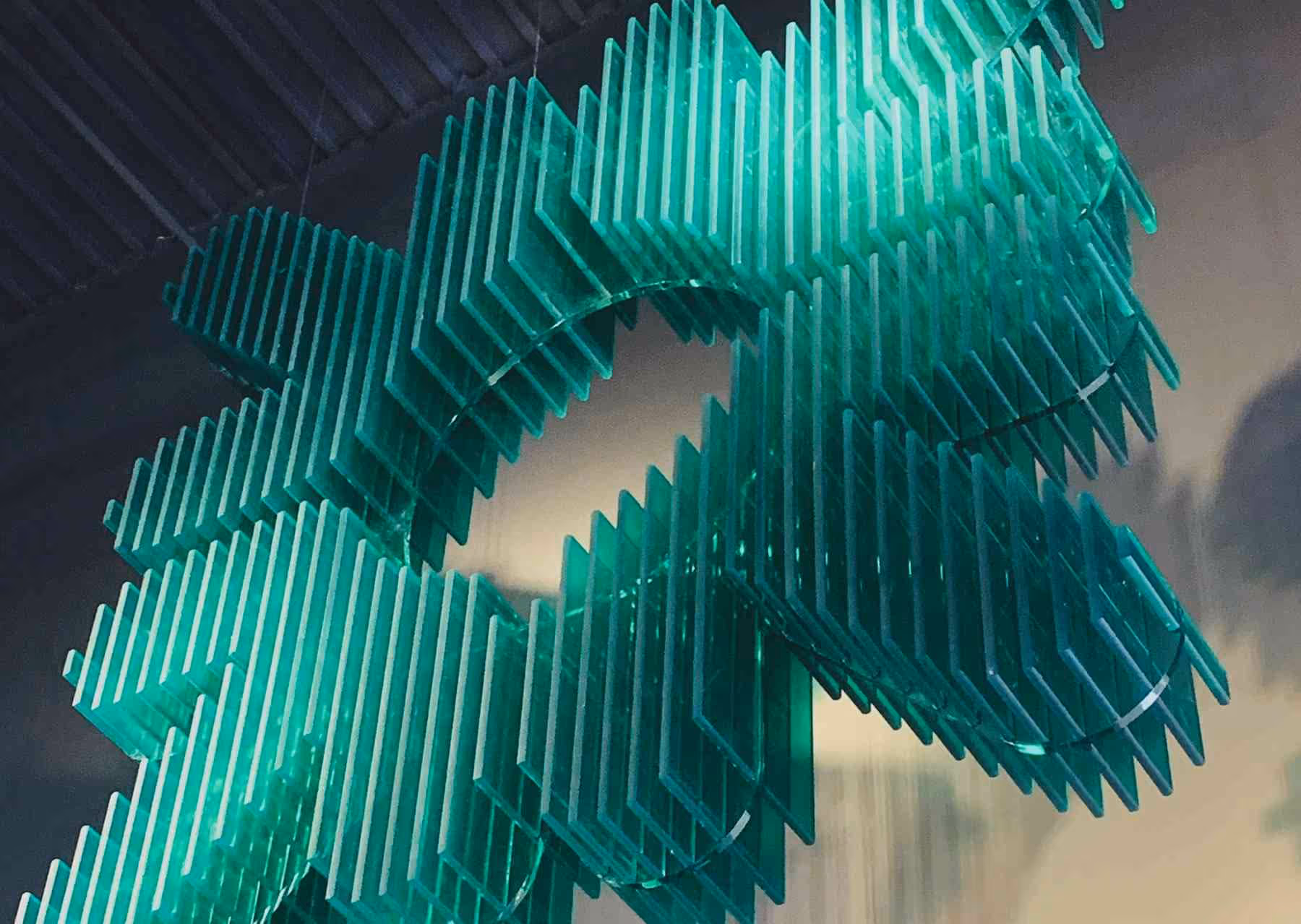 Lighted fixture of Citizens Bank logo