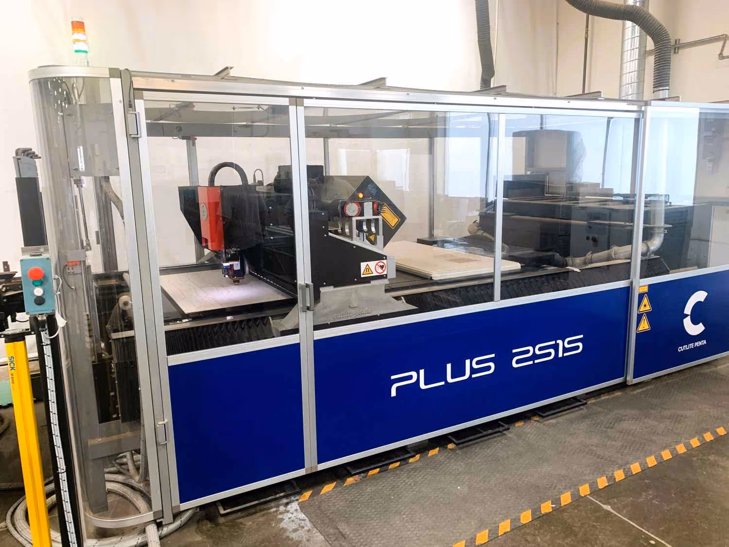 A commercial laser cutting machine for custom acrylic displays