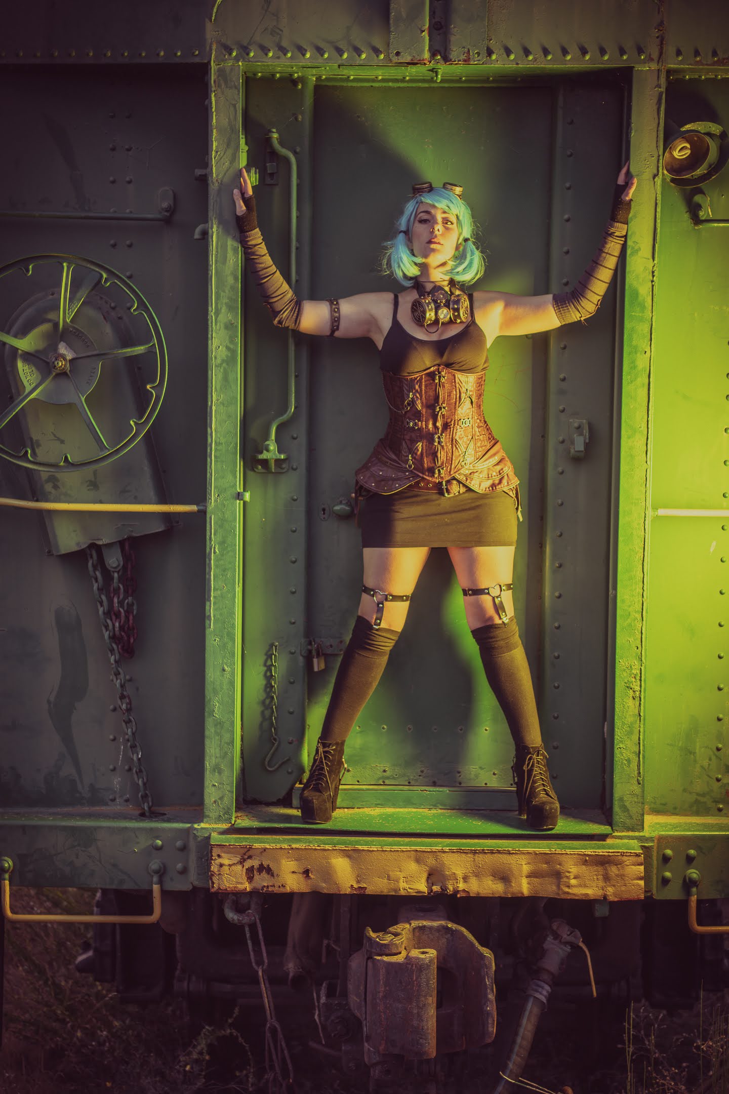 steampunk woman