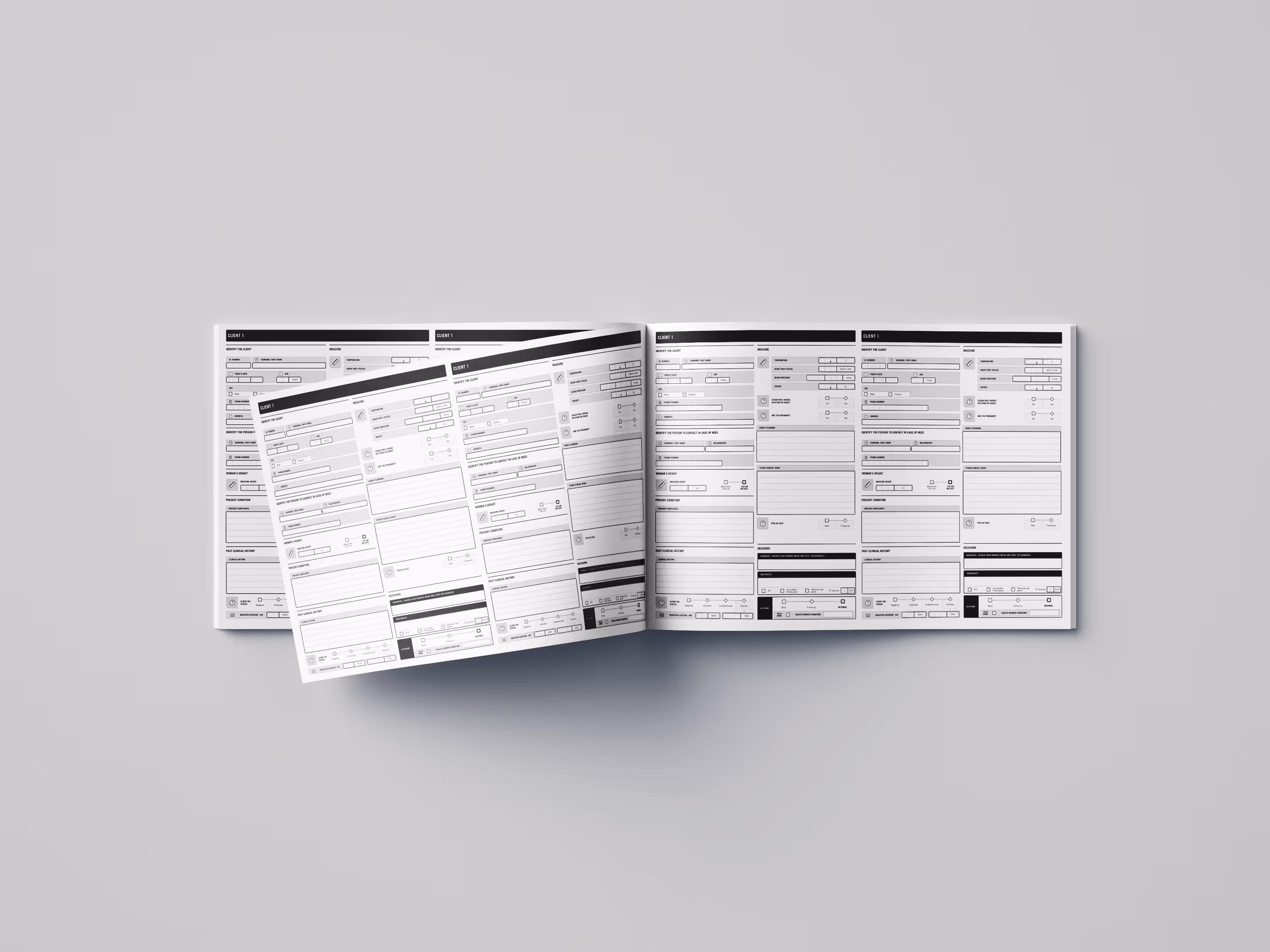 PHISICC Outpatient book page open