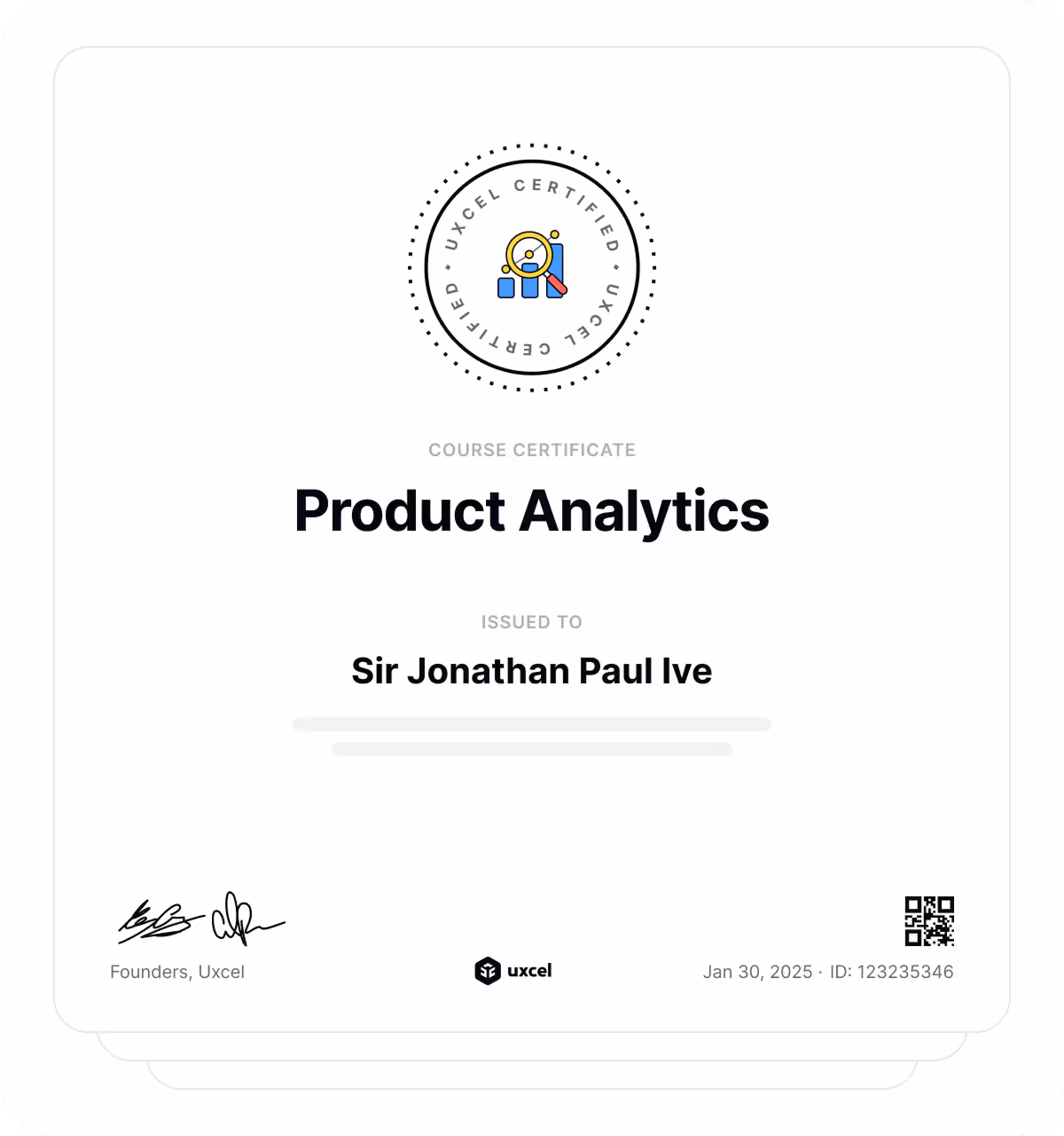 Show your skills with certificates