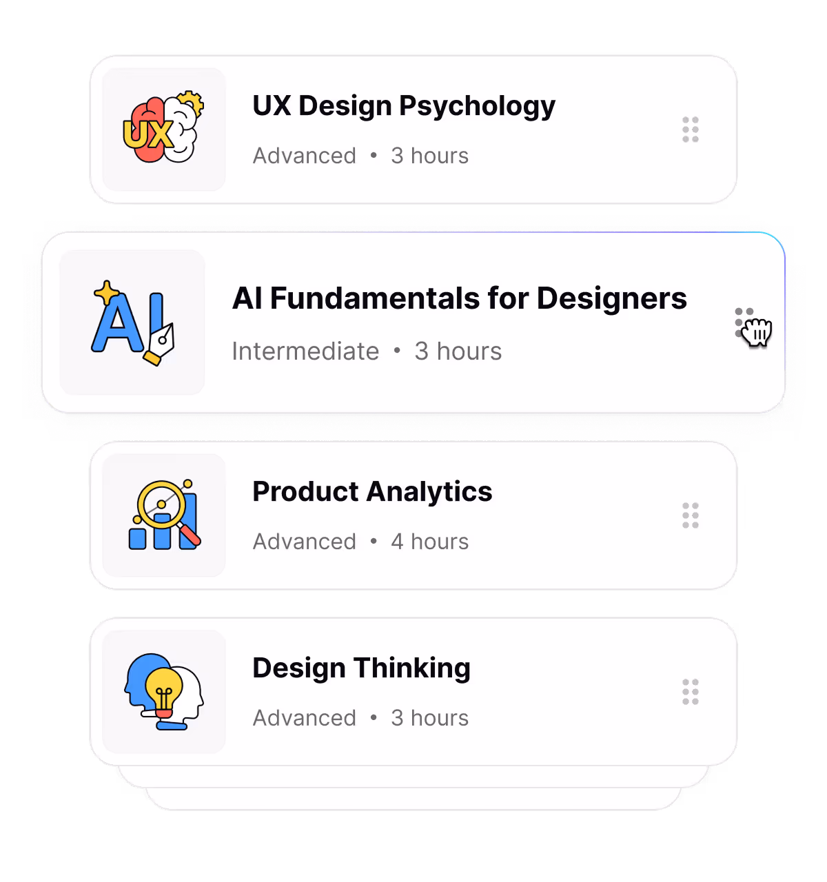 Create personalized learning tracks