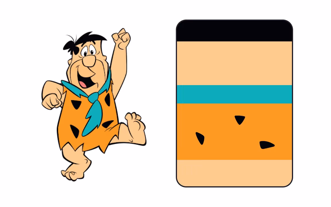 Fred Flintstone Color Palette