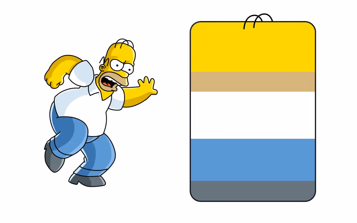 Homer Simpson Color Palette