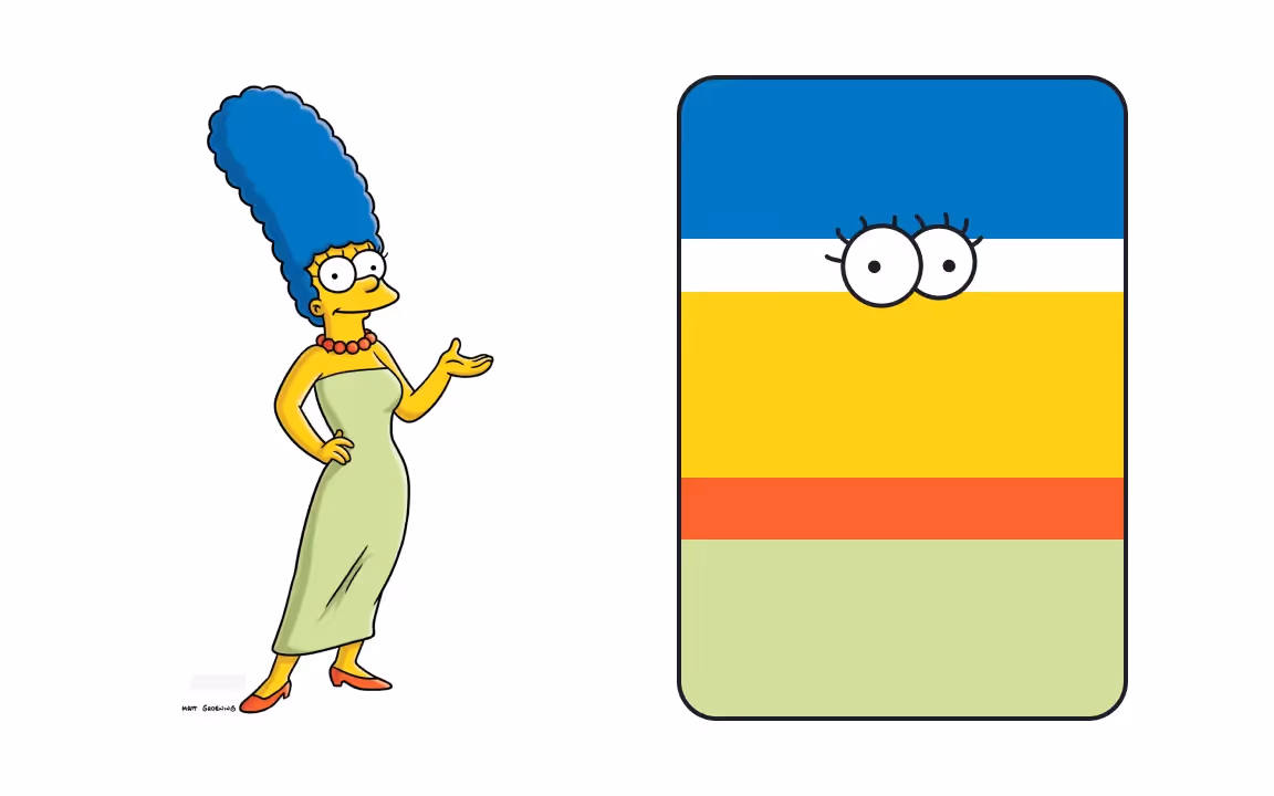 Marge Simpson Color Palette