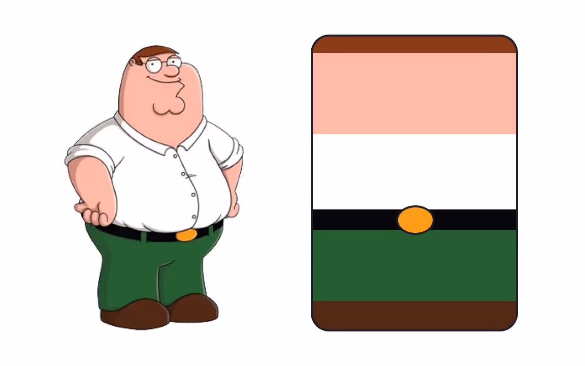 Peter Griffin Color Palette