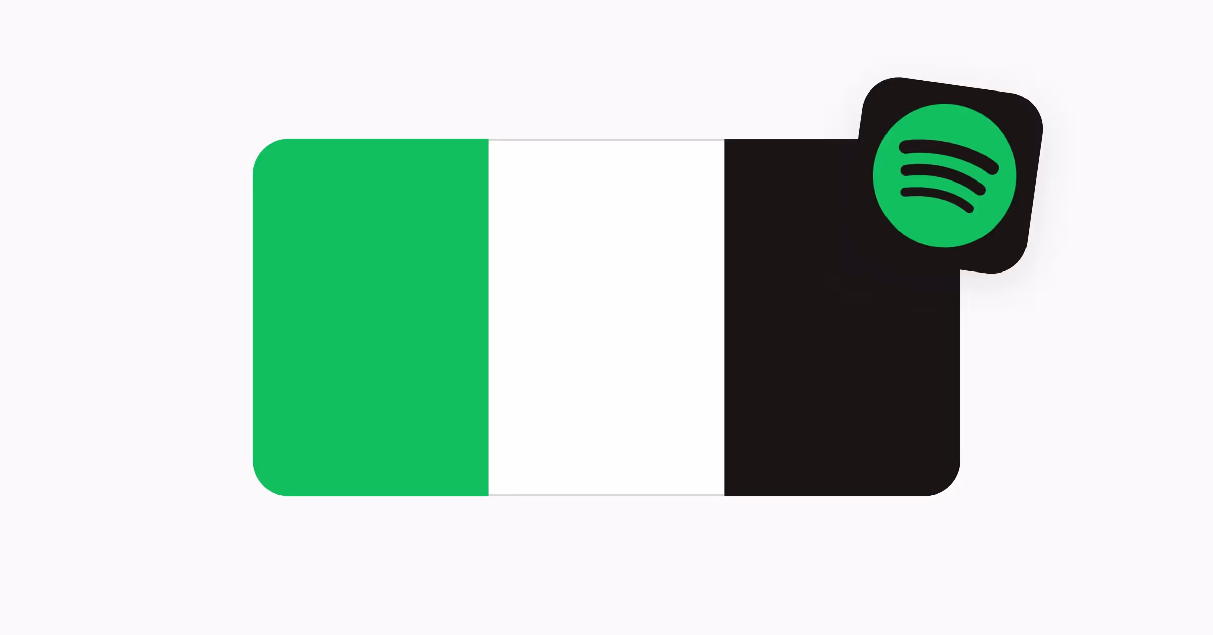 Green(#1ED860), Black (#181414), White (#FFFFFF)