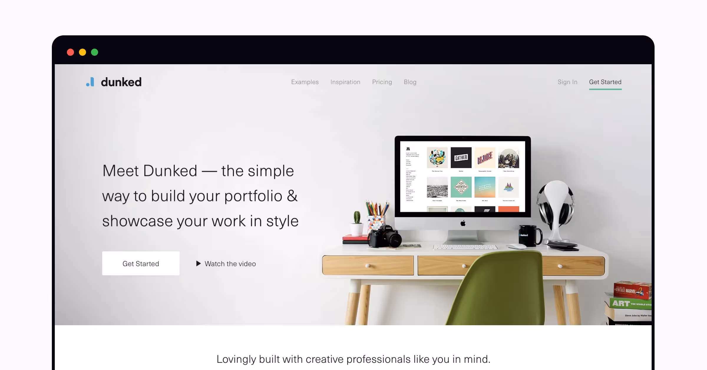 Home page of the Dunked website