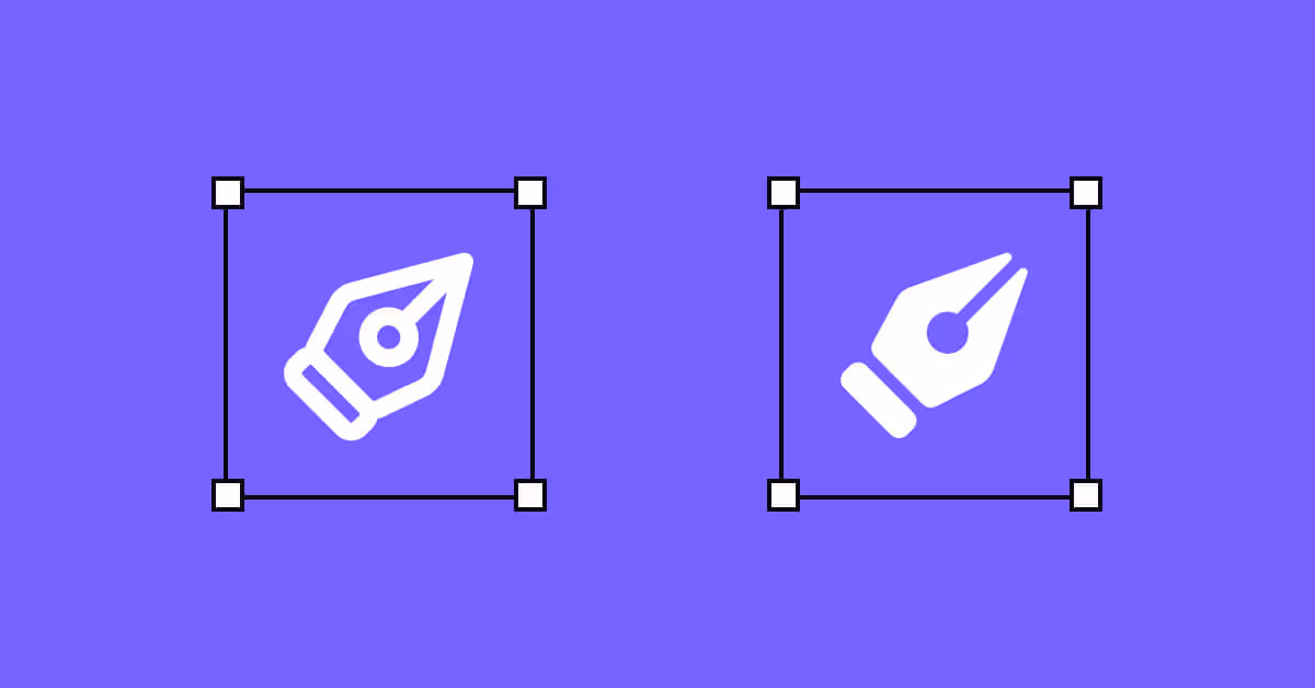 Using strokes and fills in iconography