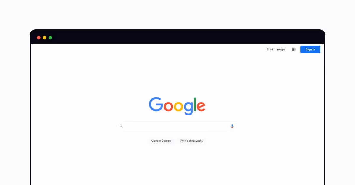 Google utilizing white color psychology in their design