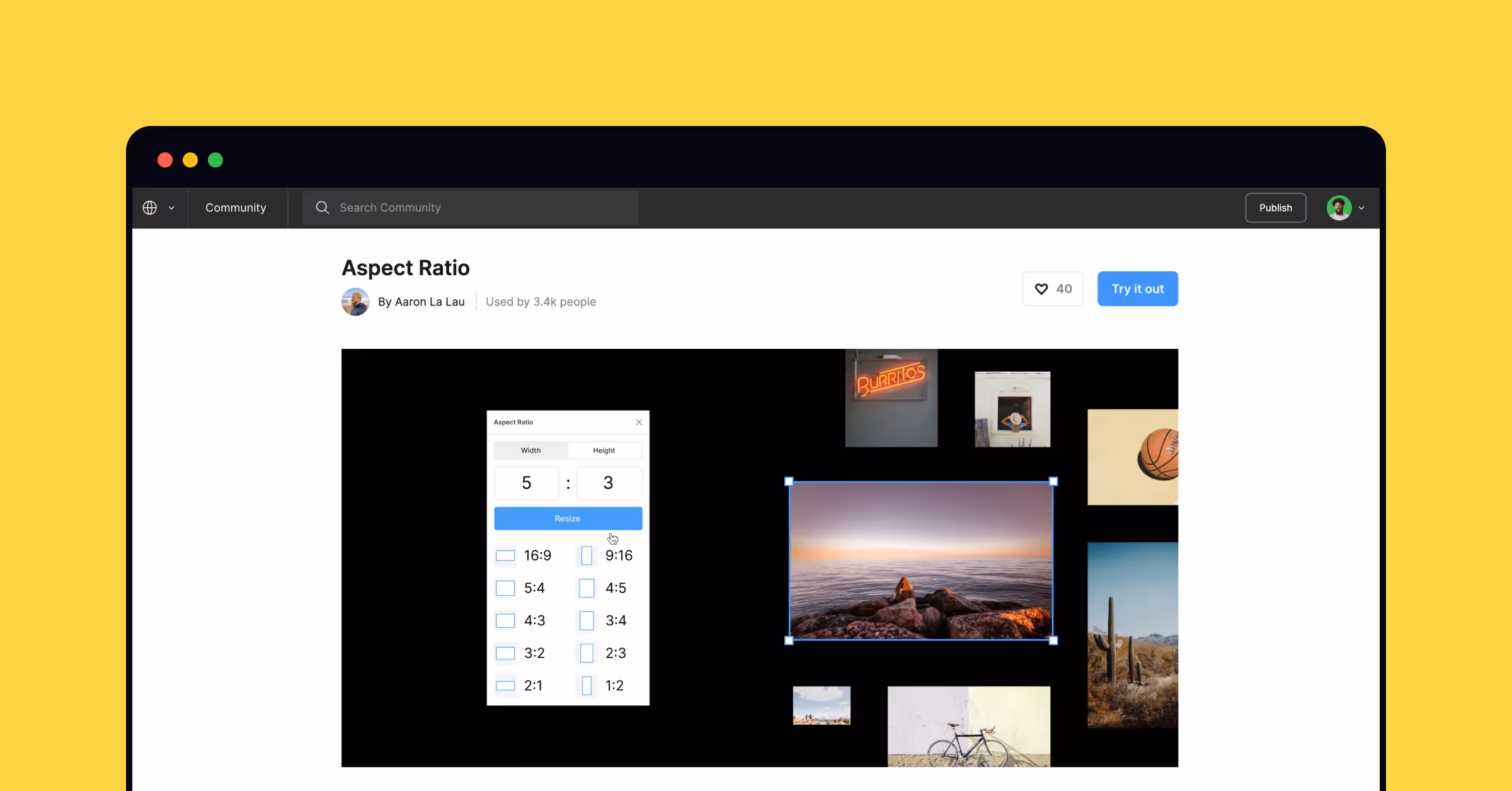 Aspect Ratio plugin's download page
