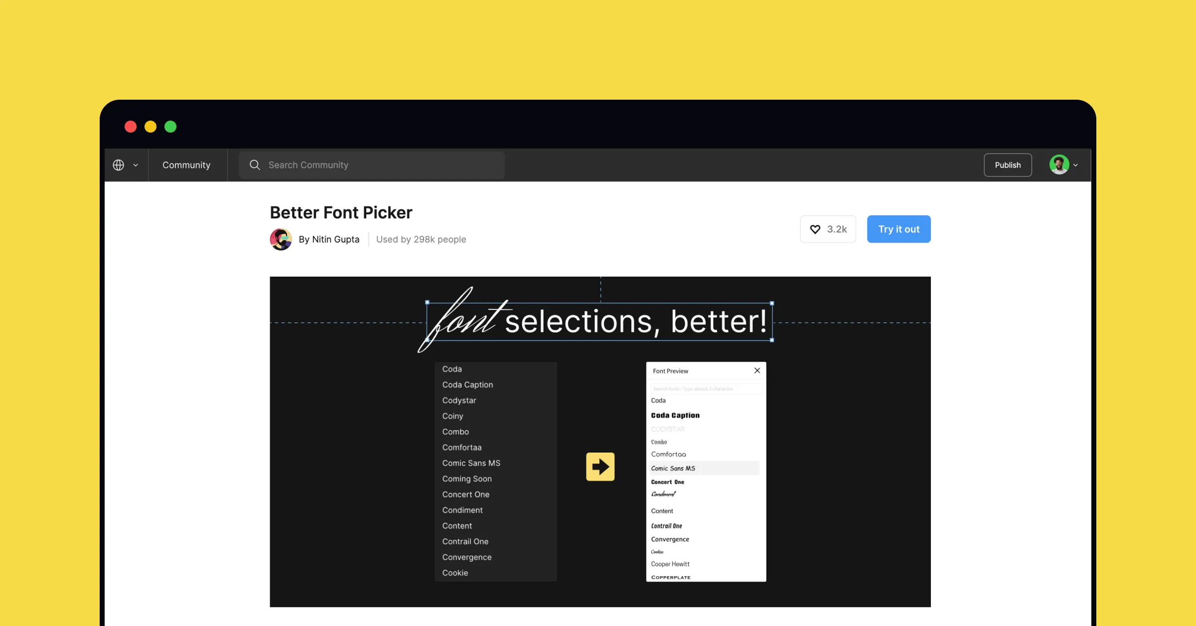 Better Font Picker plugin's download page